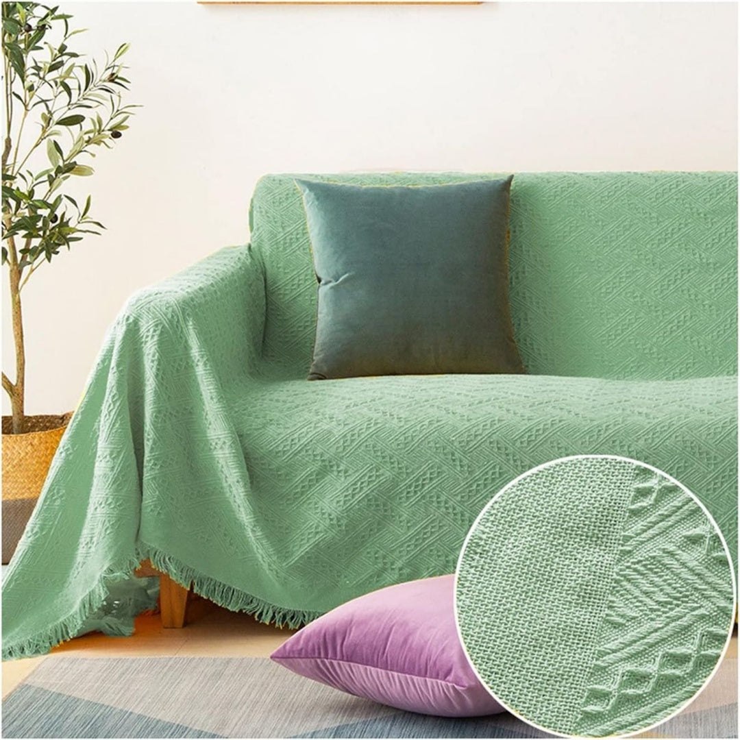 Divano confortevole con ante con braccioli verde