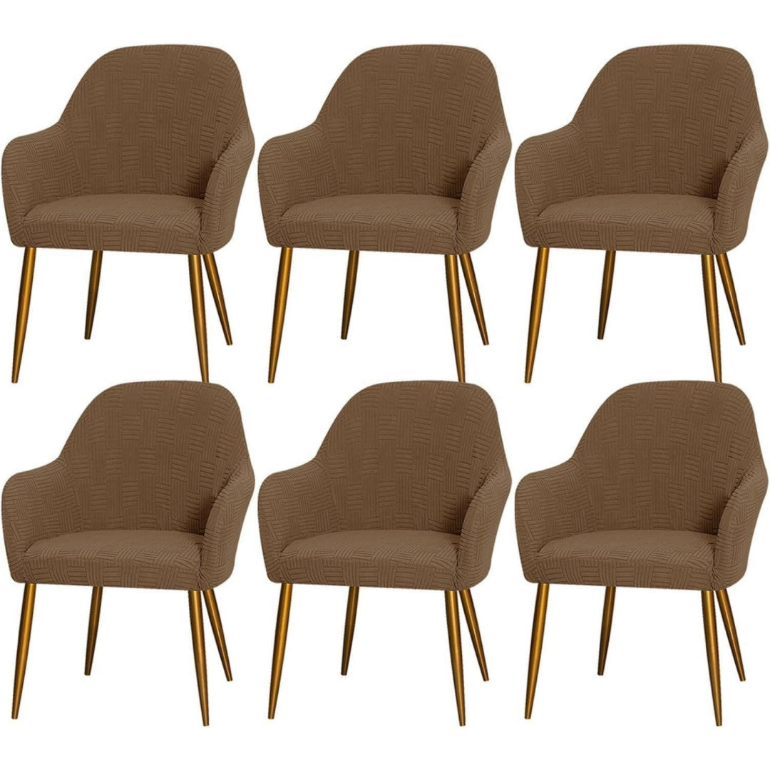 Arredo per soggiorno Coprisedie Schienale Curvo, Elasticizzati, Spandex, nero