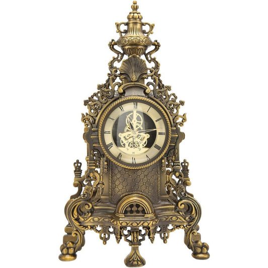 Scaffale contenitore oro con ripiani stile vintage