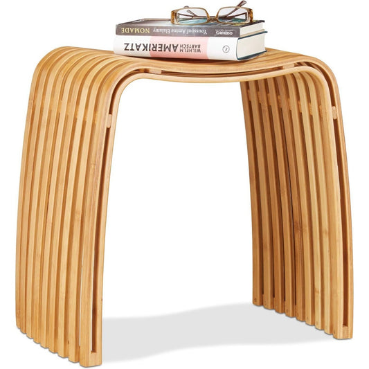 Pouf multifunzione regolabile con poggiapiedi beige