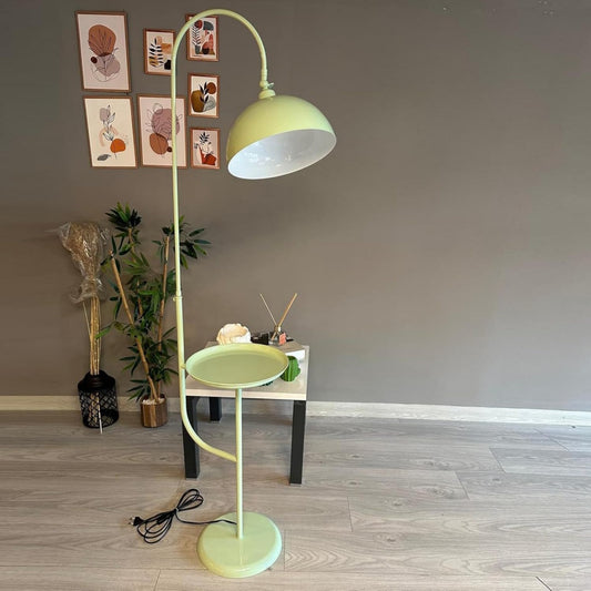Lampade da terra regolabile con illuminazione LED verde