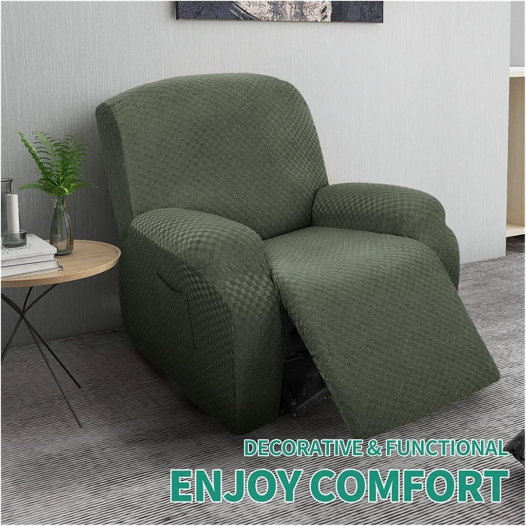 Divano confortevole reclinabile nero