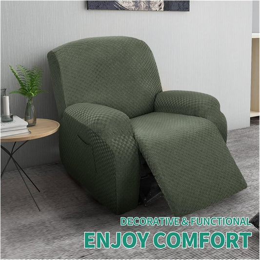 Divano confortevole reclinabile nero