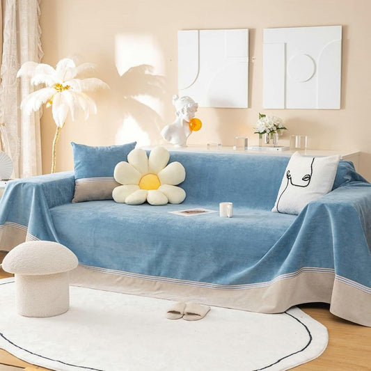 Divano confortevole Copridivano impermeabile posti copridivano poliestere blu