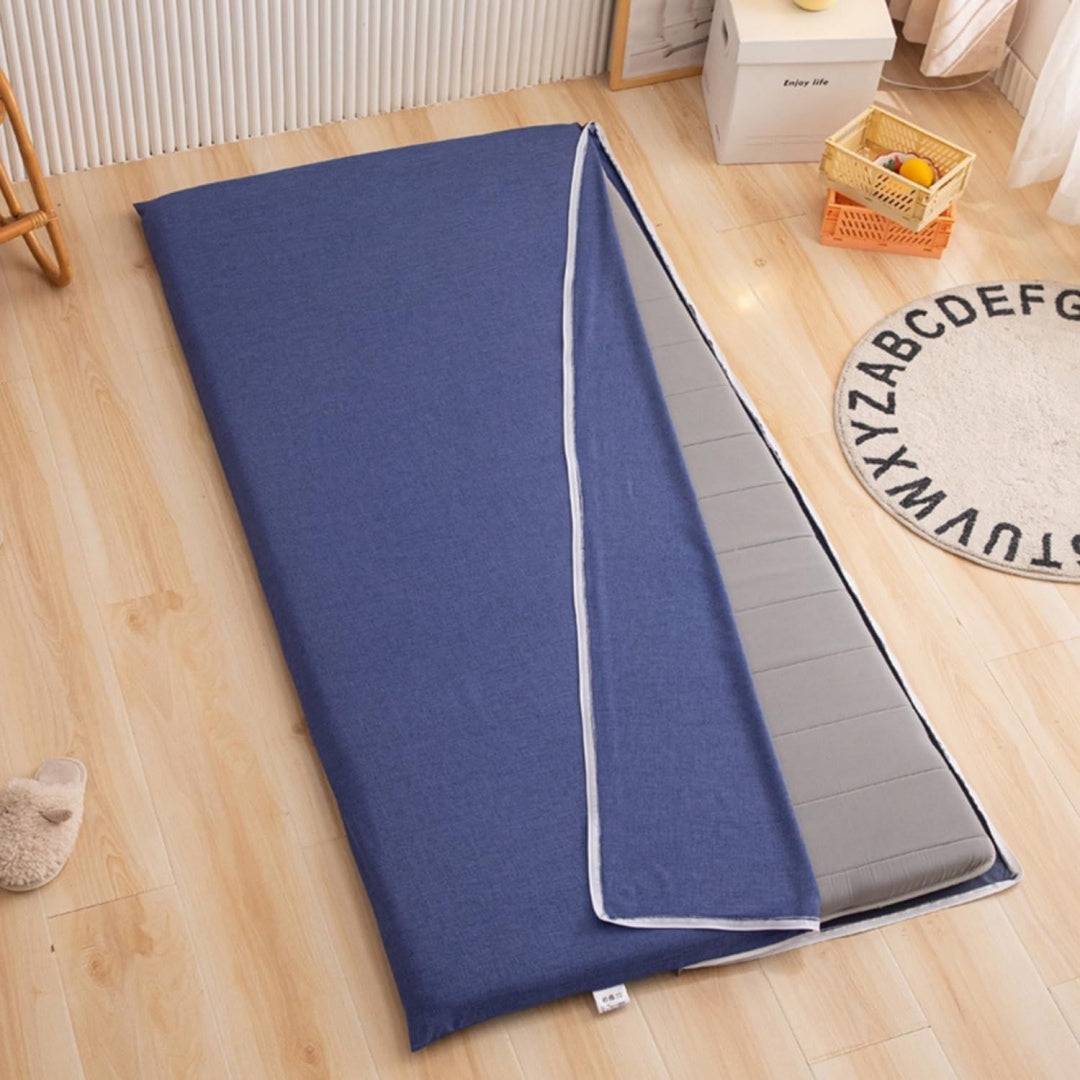 Arredo per soggiorno Morbido rivestimento futon cotone lavabile blu