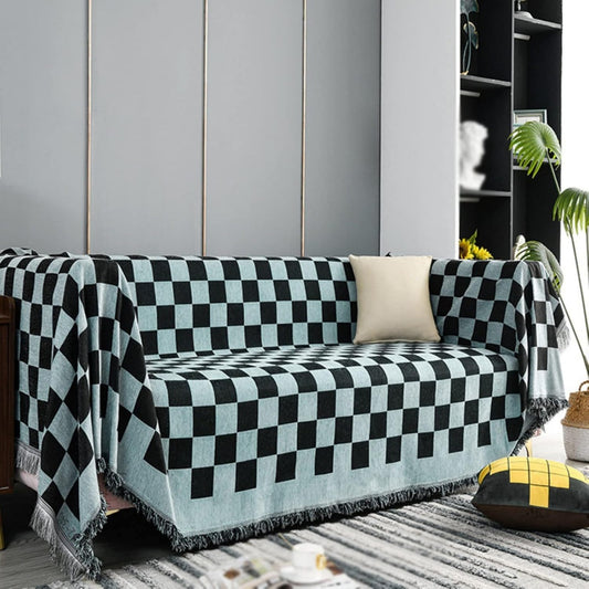 Seduta imbottita Coperta Copridivano, Copridivano Componibili, Copridivano blu