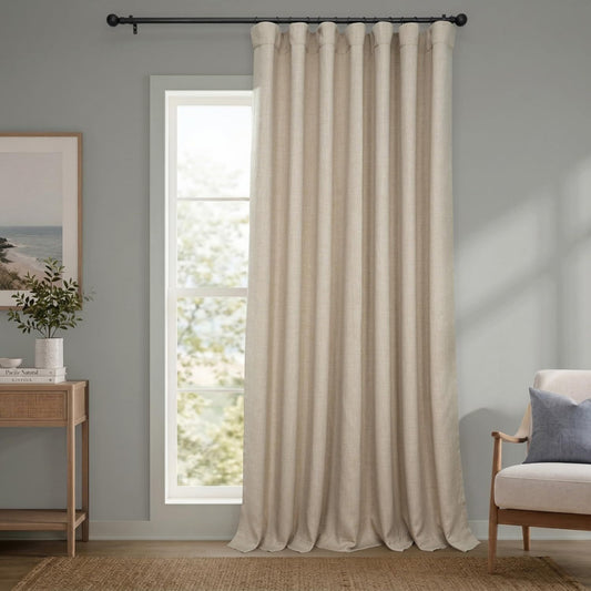 Tende a pannello rivestimento in tessuto beige