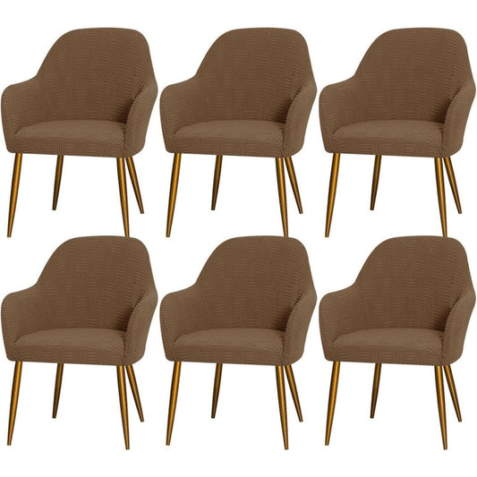 Arredo per soggiorno Coprisedie Schienale Curvo, Elasticizzati, Spandex, nero