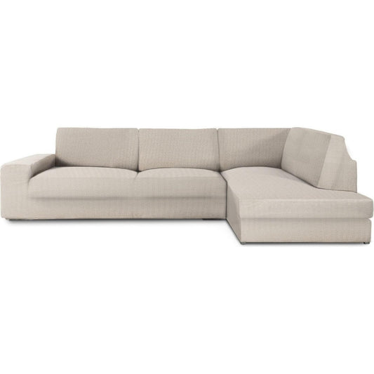 Divano da soggiorno Copridivano Chaiselongue Braccio destro schienale nero